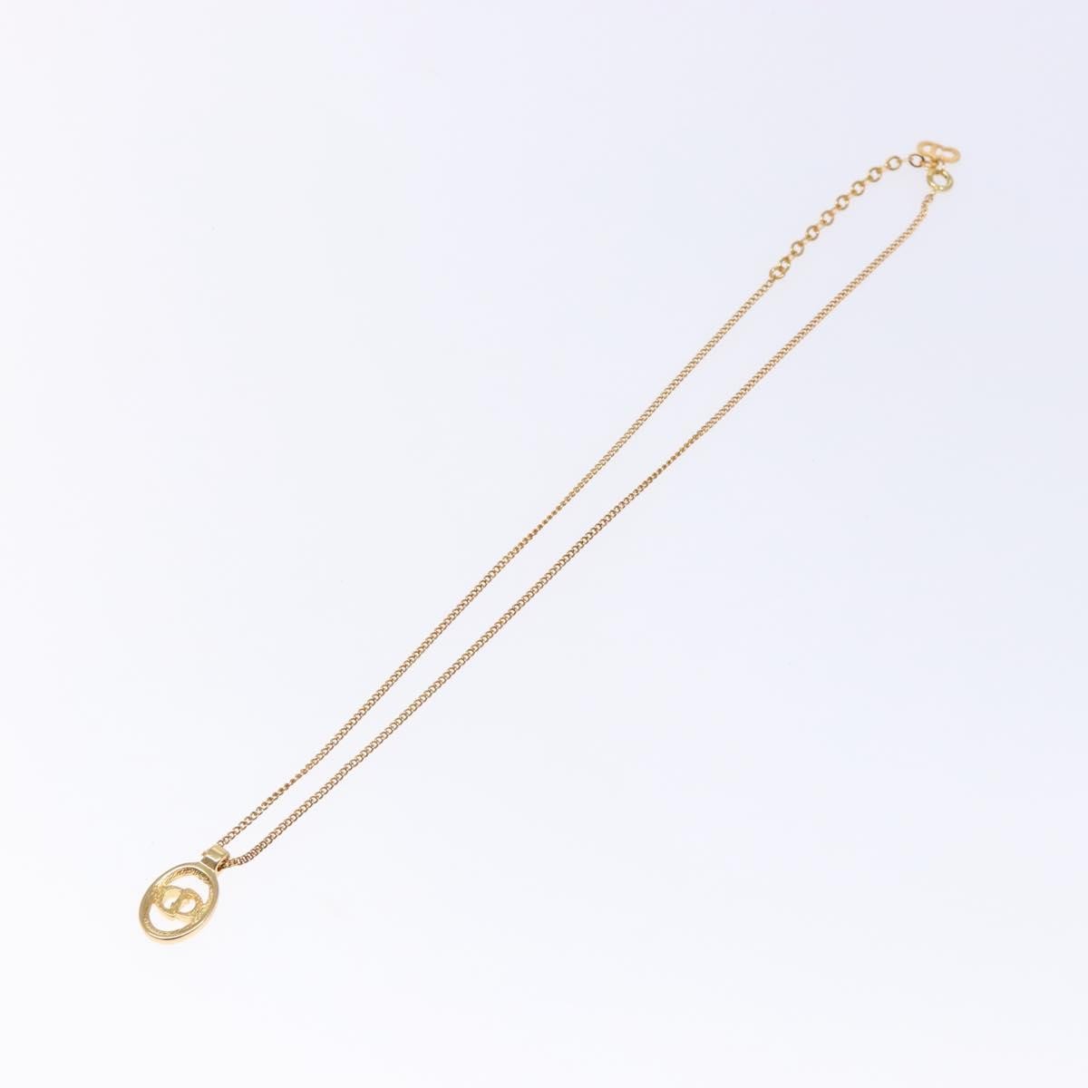 Christian Dior CD Pendant Necklace Gold-plated
