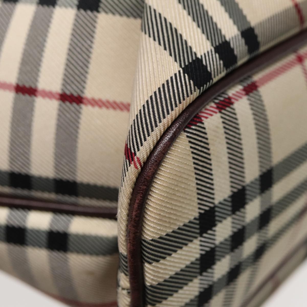 Burberry Nova Check Tote Canvas and Leather
