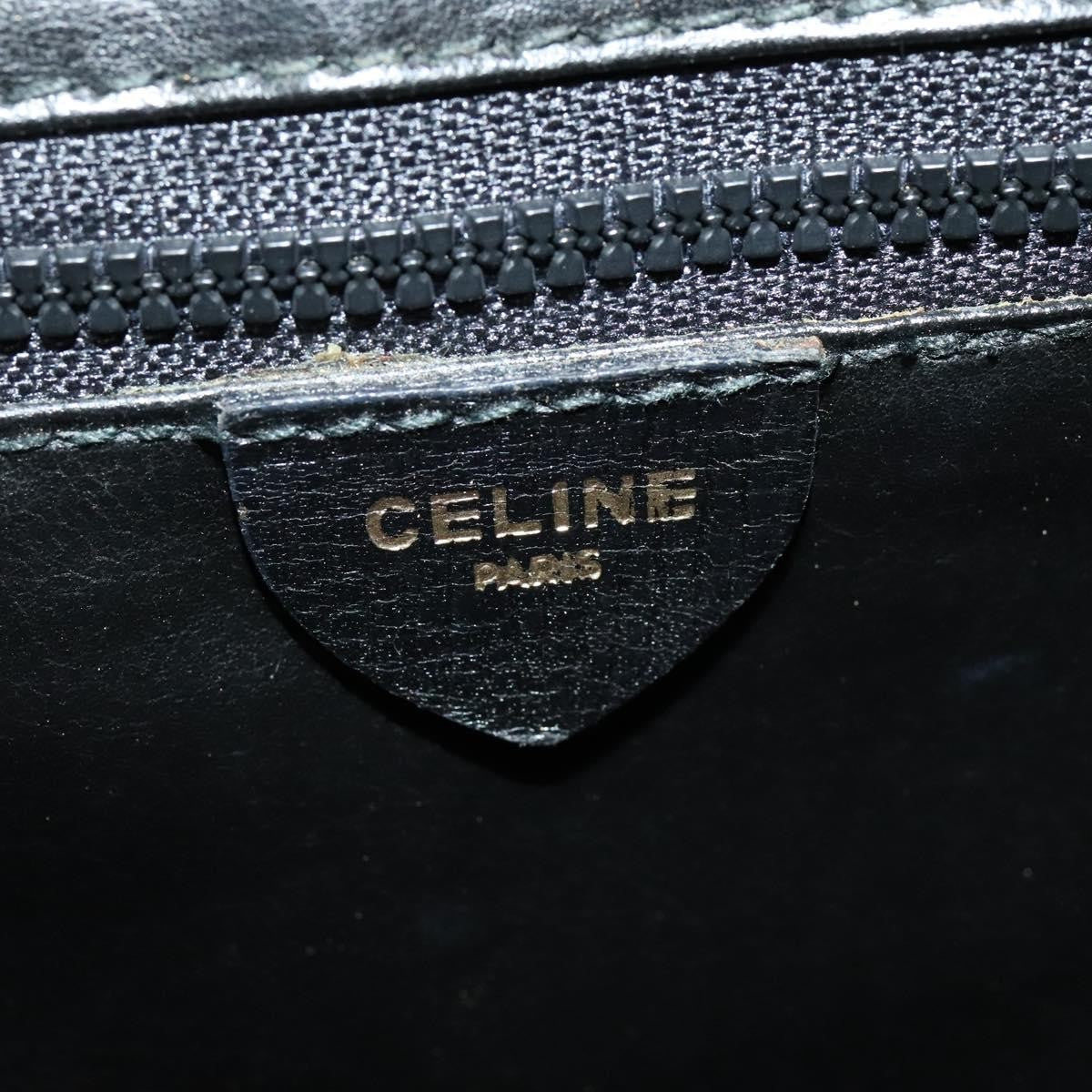Celine Vintage Circle Logo Crossbody Bag Leather