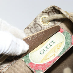 Gucci Drawstring Bucket Bag GG Canvas
