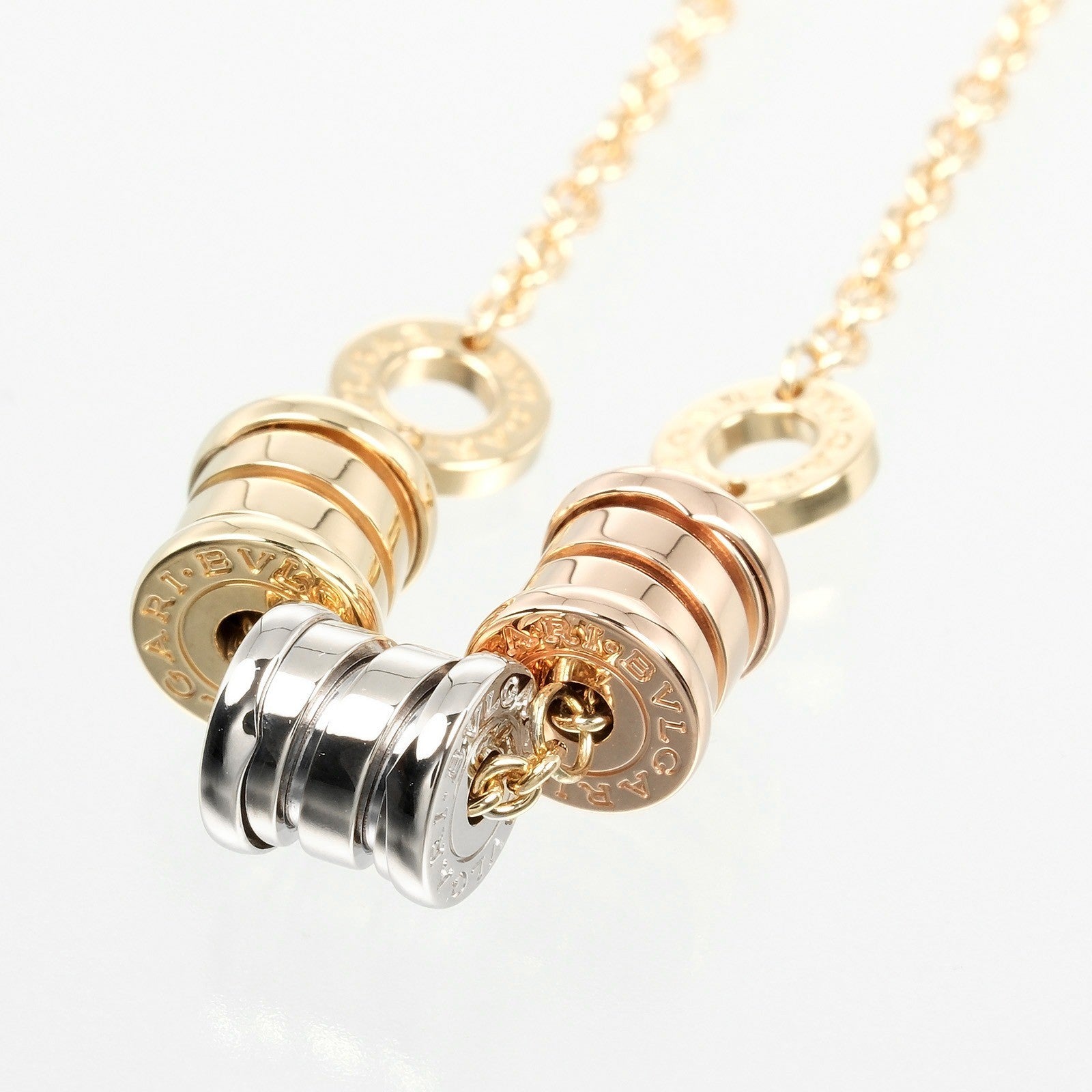 Bvlgari B.Zero1 Three Station Soft Bracelet 18K Tricolor Gold