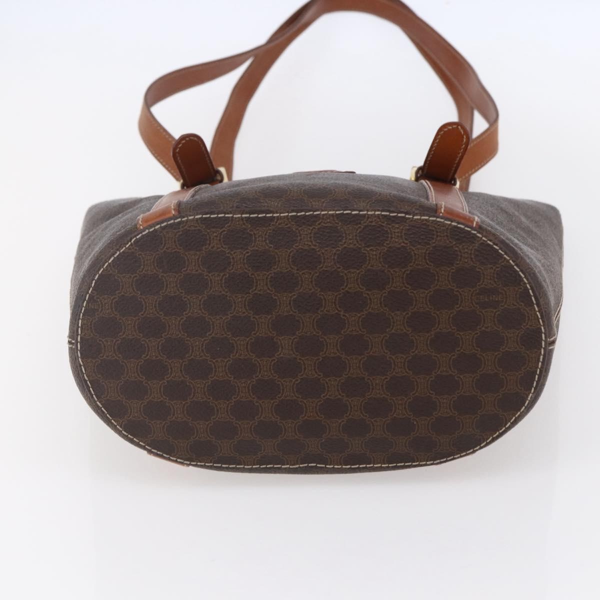 Celine Vintage Macadam Tote bag Canvas and Leather