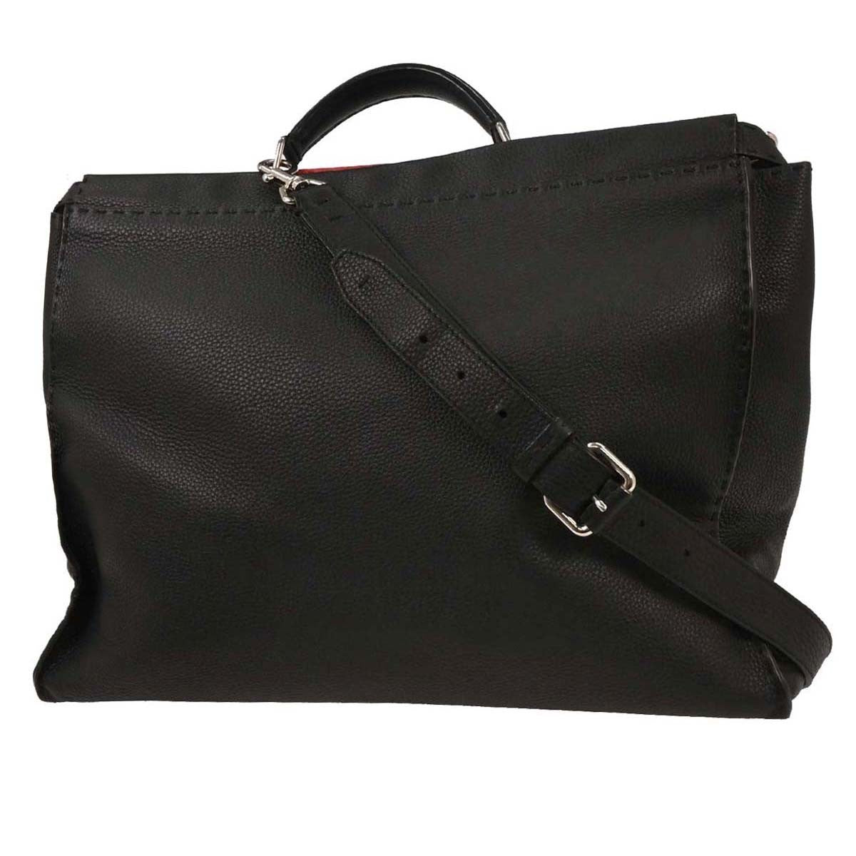 Fendi Monster Selleria Peekaboo Fit Bag Leather