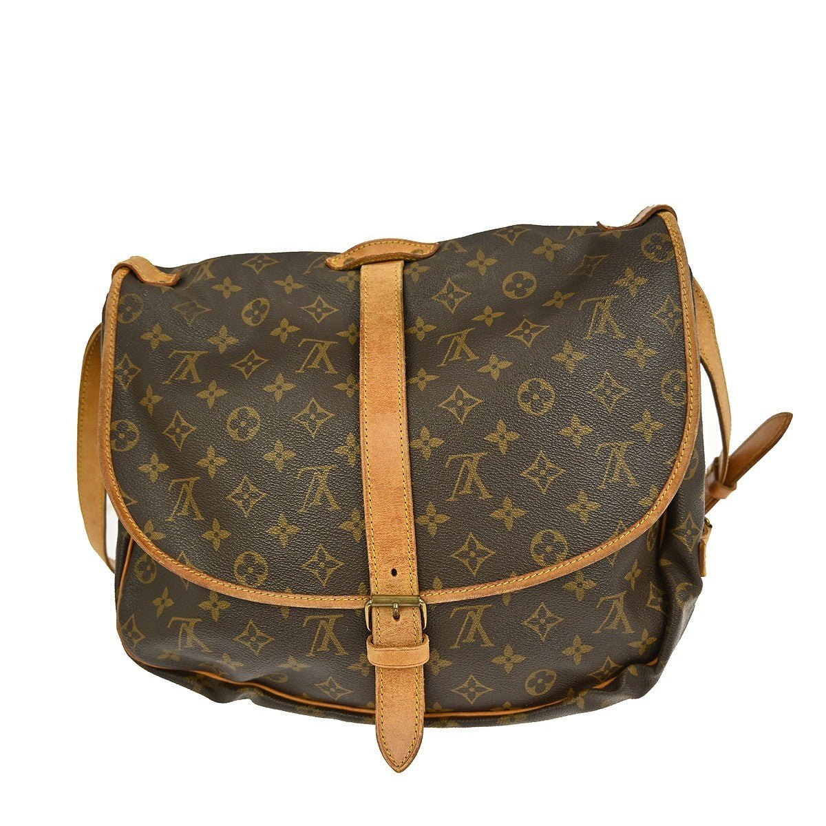 Louis Vuitton Saumur Handbag Monogram Canvas