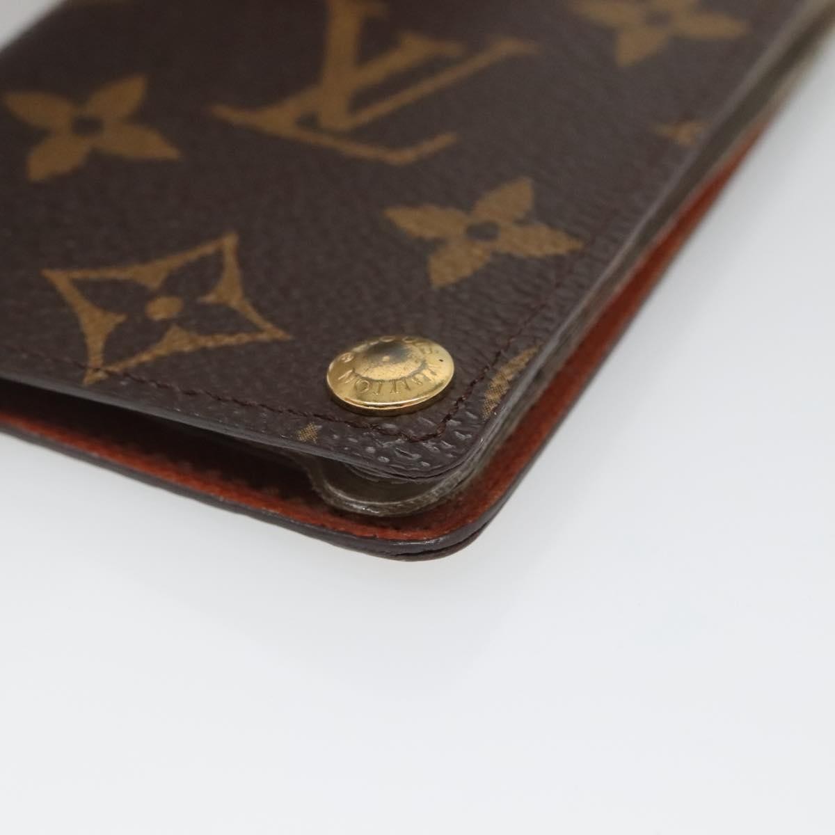 Louis Vuitton Porte Cartes Pression Card Case Monogram Canvas