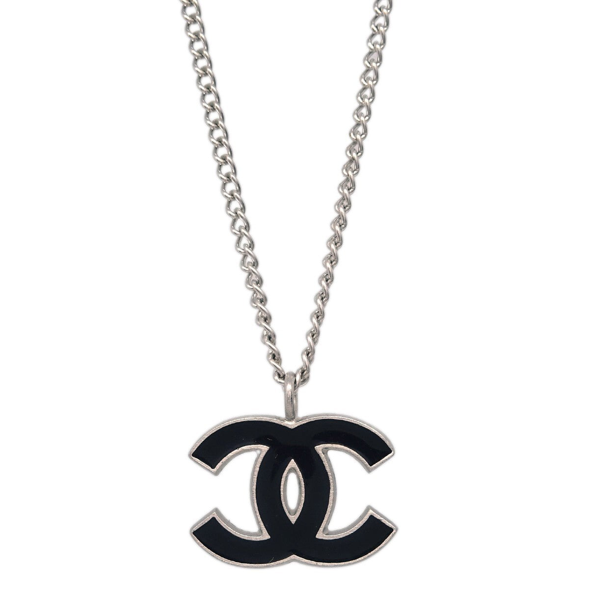 Chanel CC Pendant Necklace Metal
