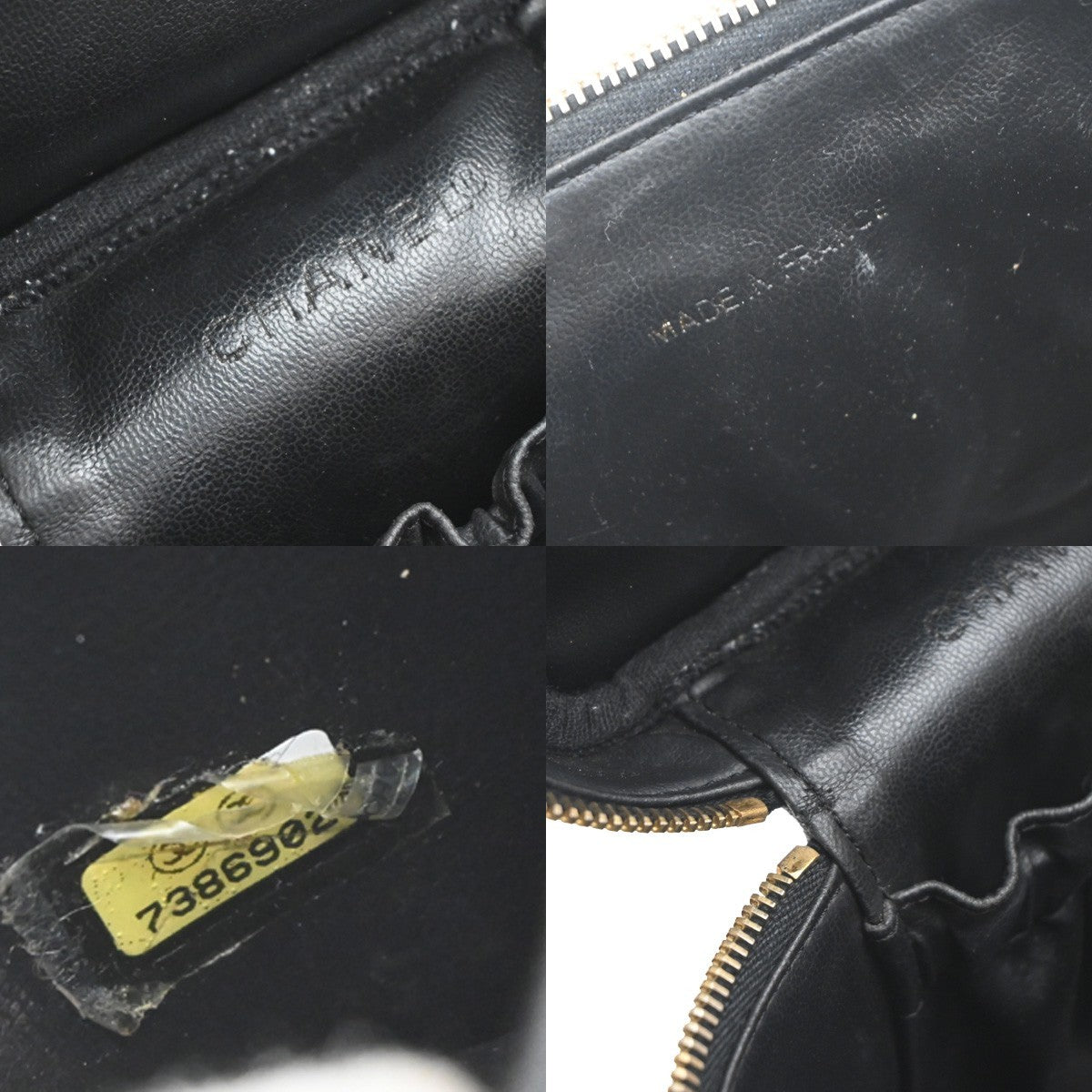 Chanel Vintage Timeless Cosmetic Case Caviar