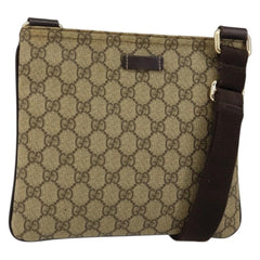 Gucci Flat Messenger Bag GG Canvas