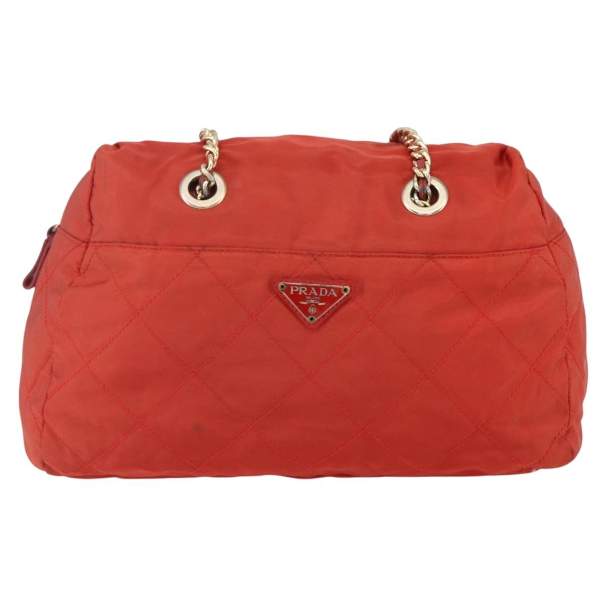 Prada Chain Shoulder Bag Tessuto