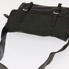 Prada Double Buckle Flap Messenger Bag Tessuto