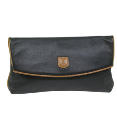 Celine Logo Triomphe Pouch Leather