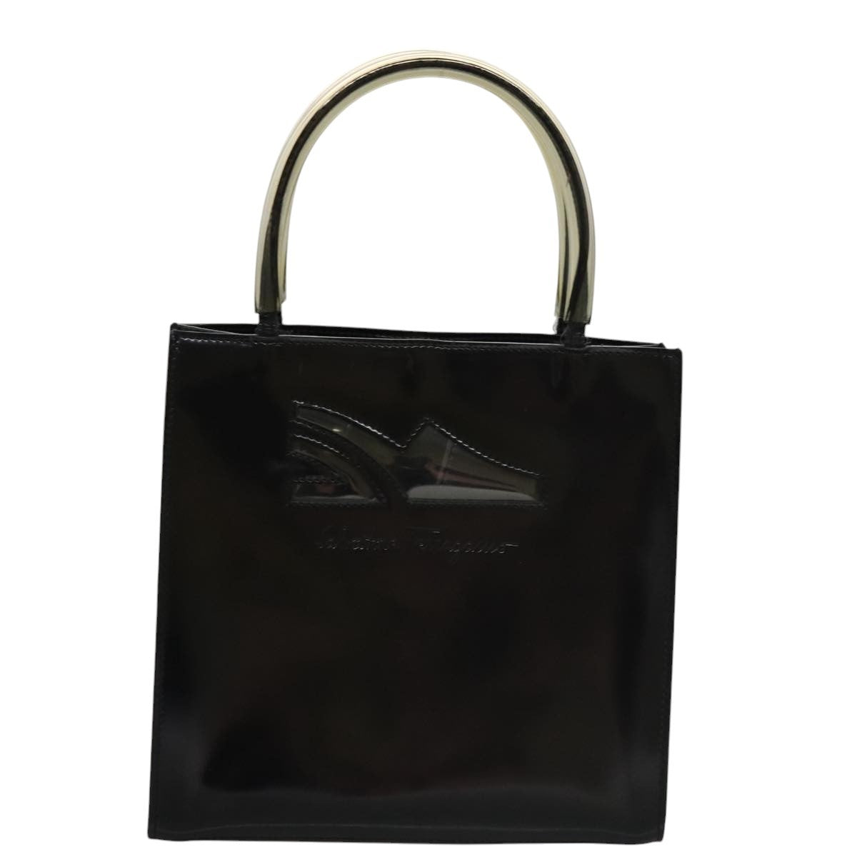 Salvatore Ferragamo Shopper Tote Patent Leather