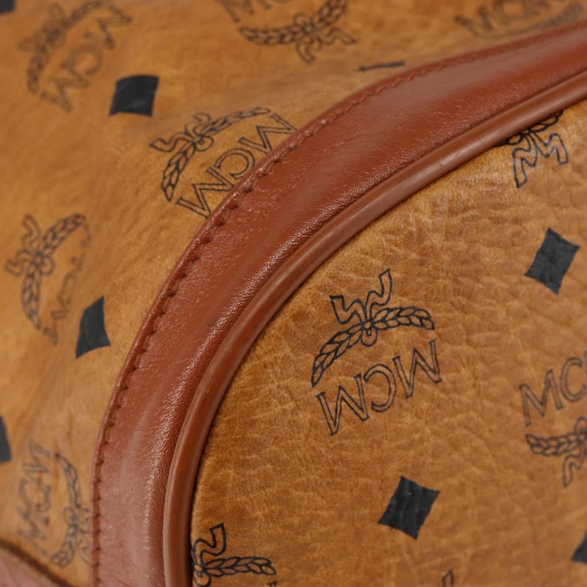 MCM Drawstring Shoulder Bag Leather