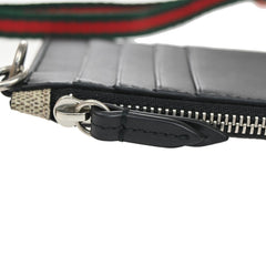 Gucci Bee Card Holder Printed GG Coated Canvas