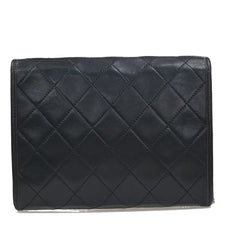 Chanel Vintage Round Flap Bag Quilted Lambskin