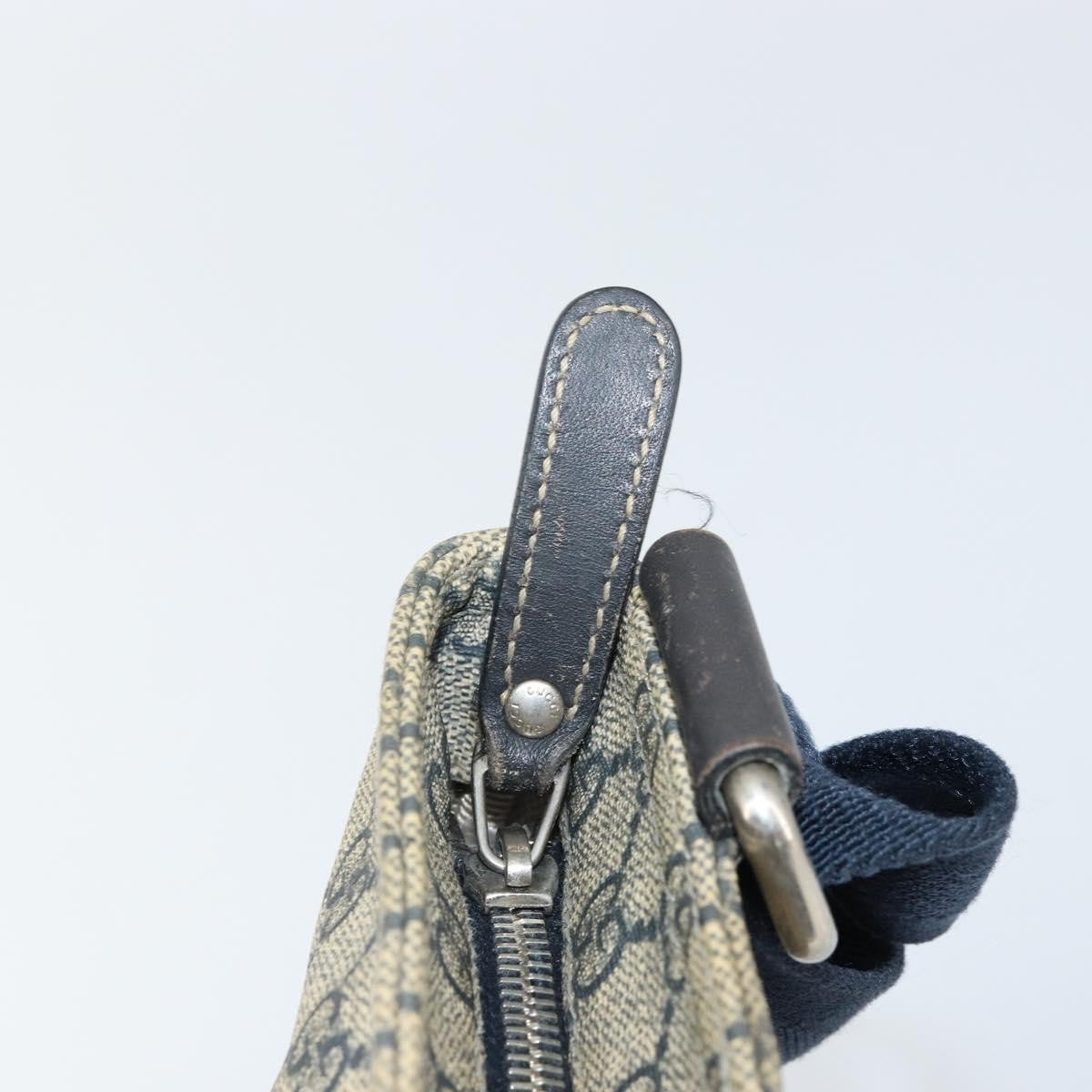 Gucci Zip Top Messenger Bag GG Coated Canvas