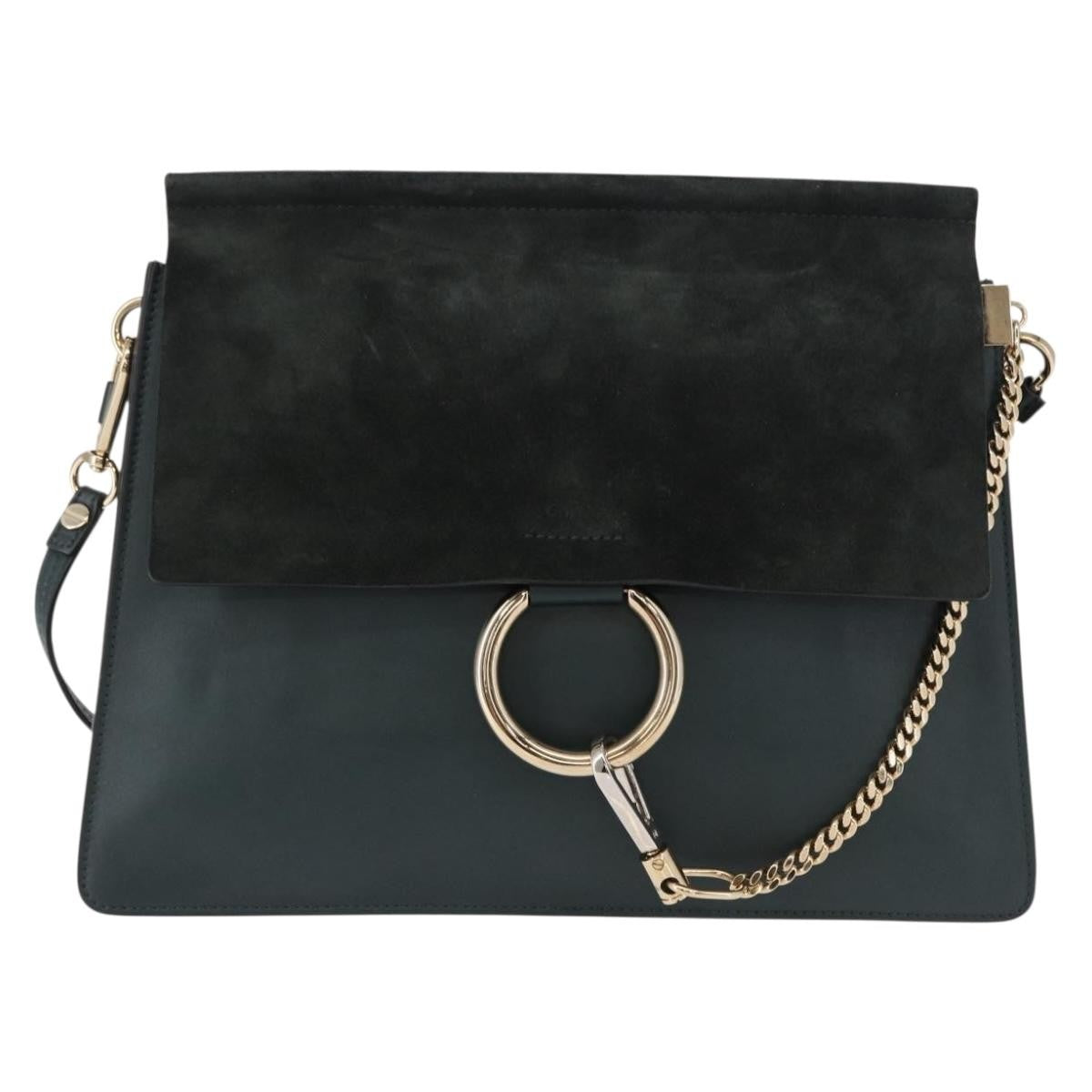 Chloe Faye Shoulder Bag Leather and Suede