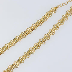 Christian Dior Vintage CD Clasp Chain Necklace Metal