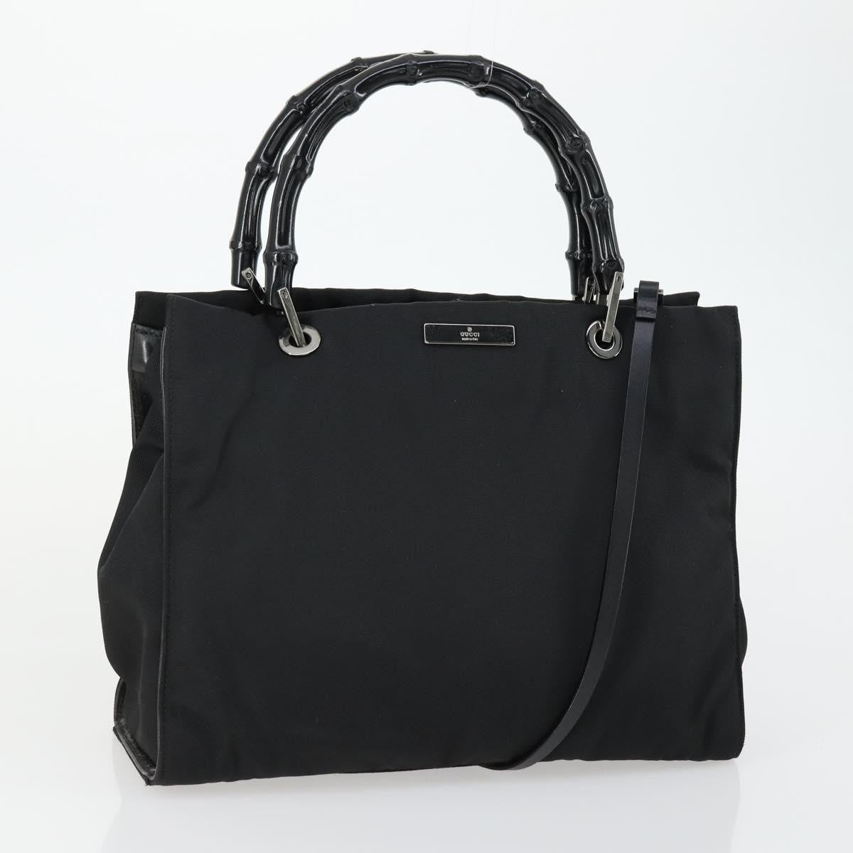Gucci Vintage Bamboo Handle Tote Nylon