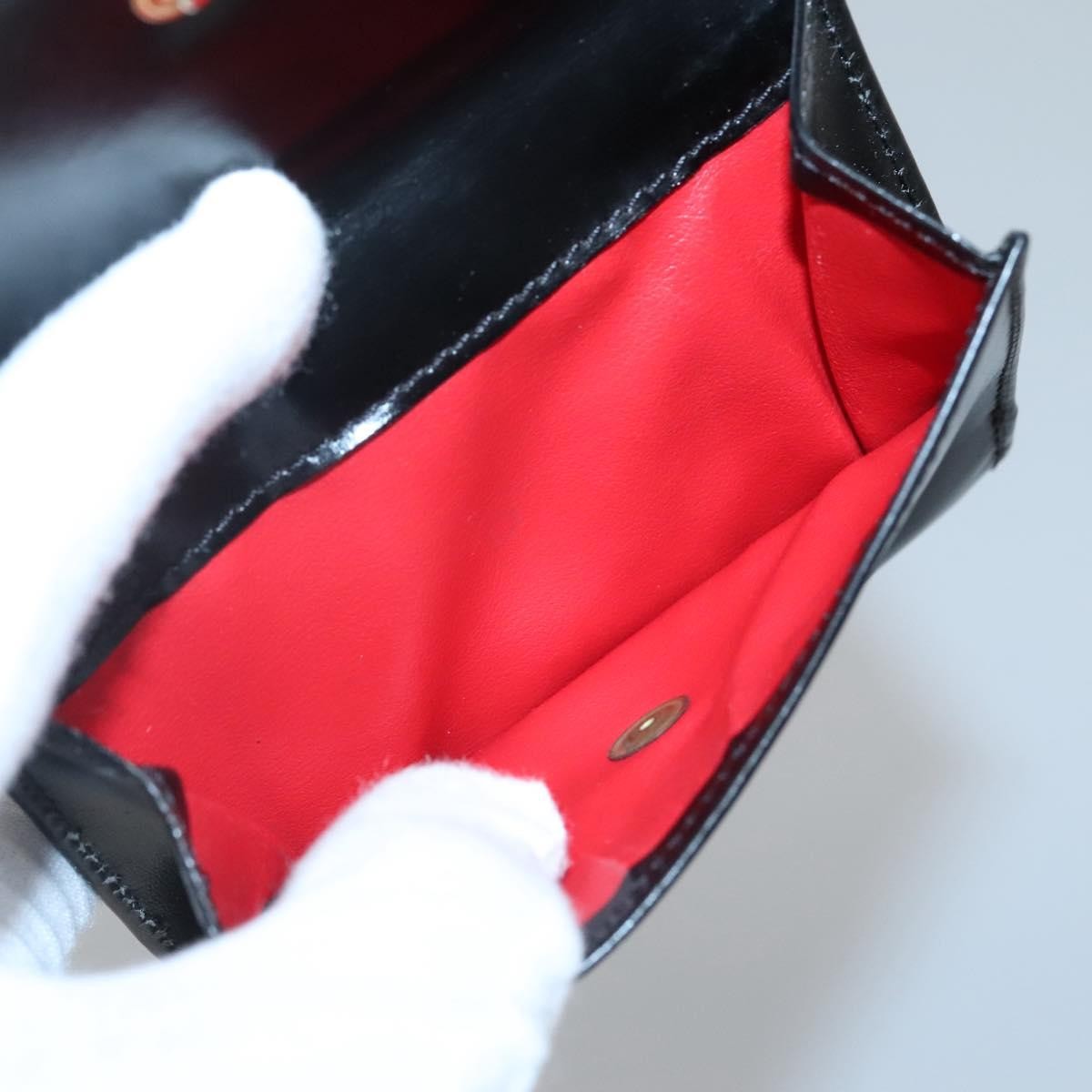 Celine Circle Logo Compact Wallet Leather