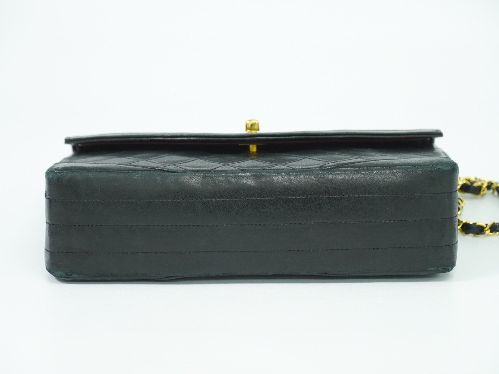 Chanel Vintage Round Flap Bag Quilted Lambskin