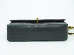 Chanel Vintage Round Flap Bag Quilted Lambskin