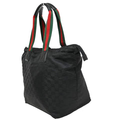 Gucci Web Zip Tote GG Canvas