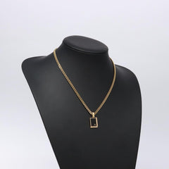 Christian Dior CD Pendant Necklace Gold-plated