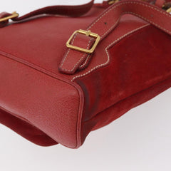 Gucci Vintage Bamboo Backpack Suede