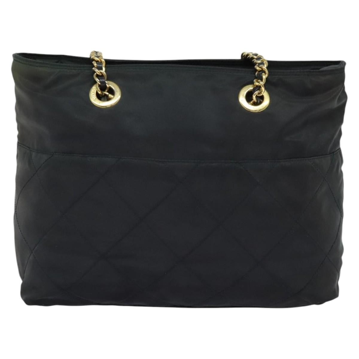 Prada Chain Shoulder Bag Quilted Tessuto