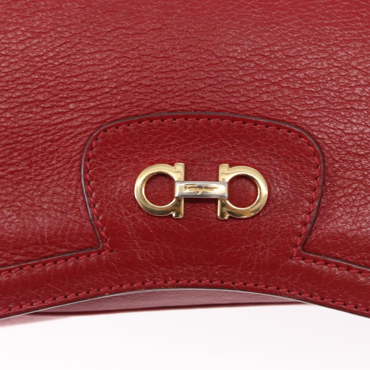 Salvatore Ferragamo Gancini Shoulder Bag Leather