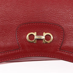 Salvatore Ferragamo Gancini Shoulder Bag Leather