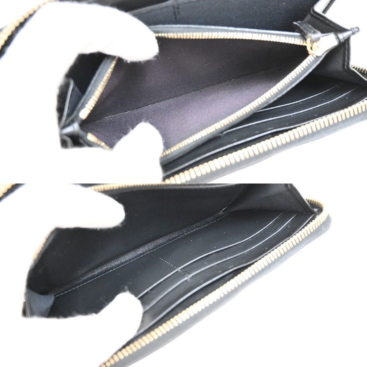 Fendi By The Way Zip Around Wallet Leather