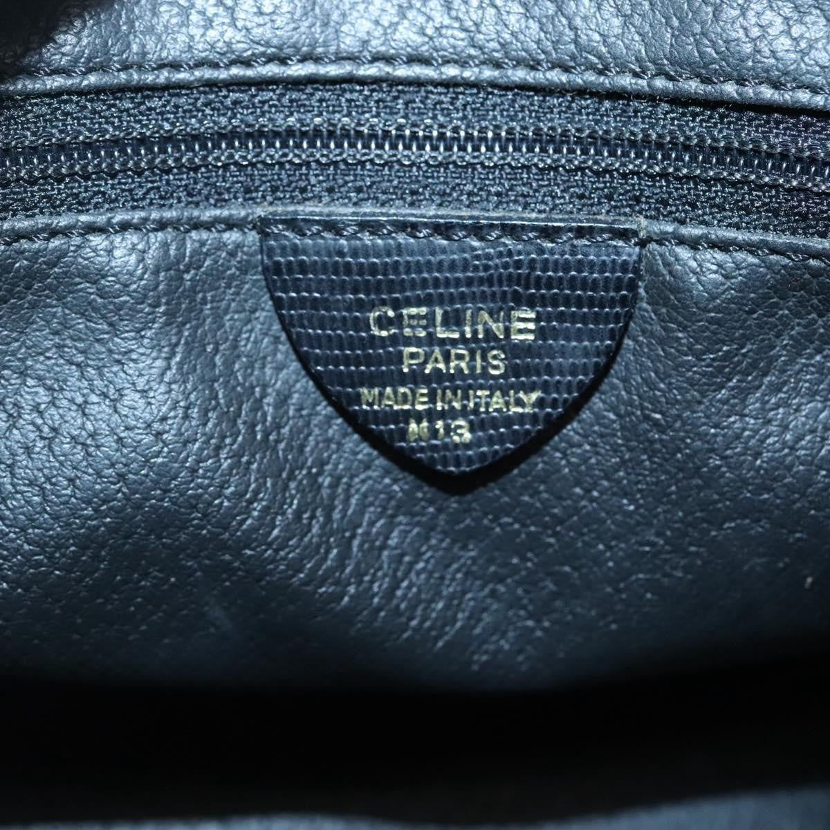 Celine Circle Logo Handbag Leather