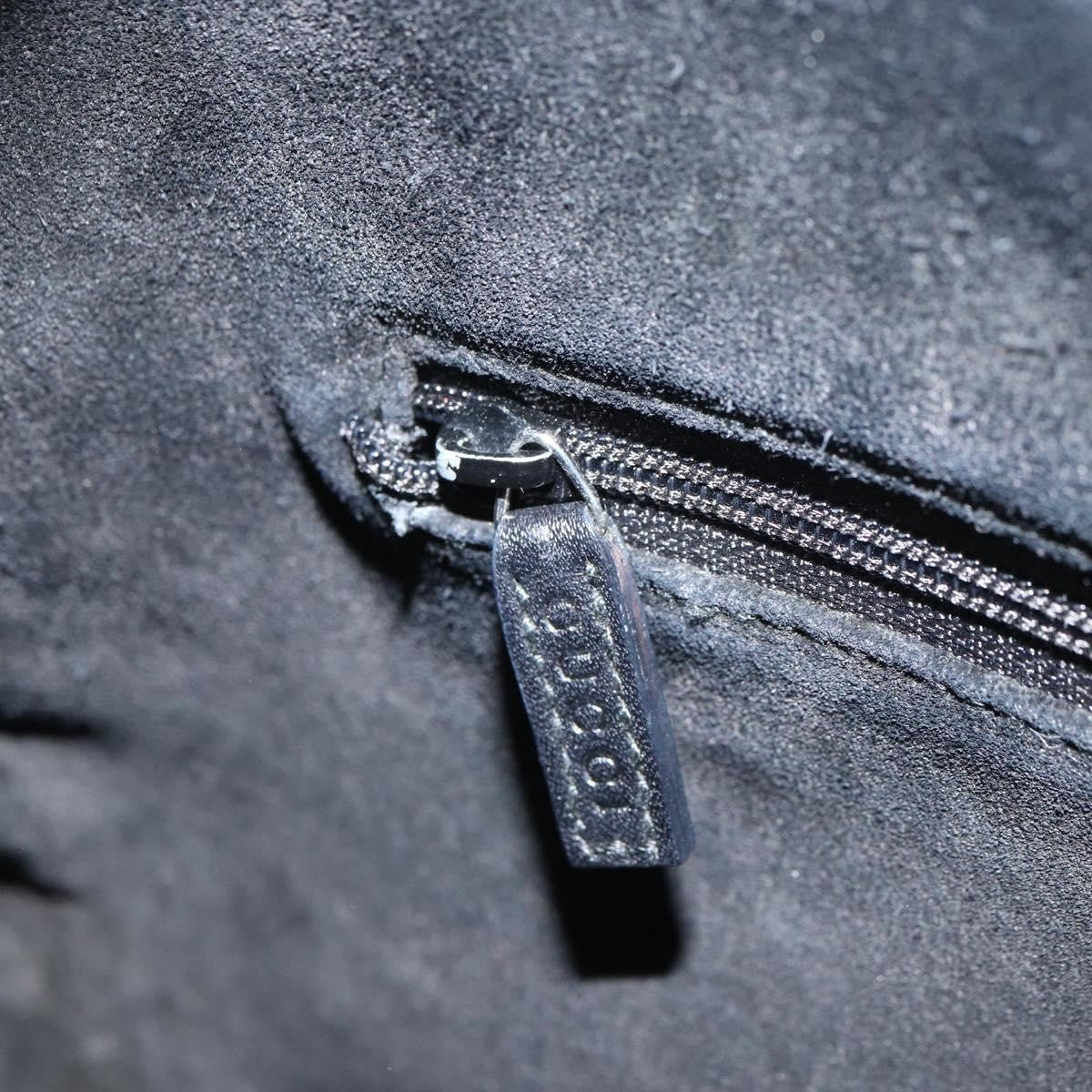 Gucci Vintage Bamboo Handle Bag Suede