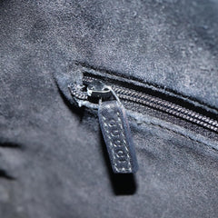 Gucci Vintage Bamboo Handle Bag Suede