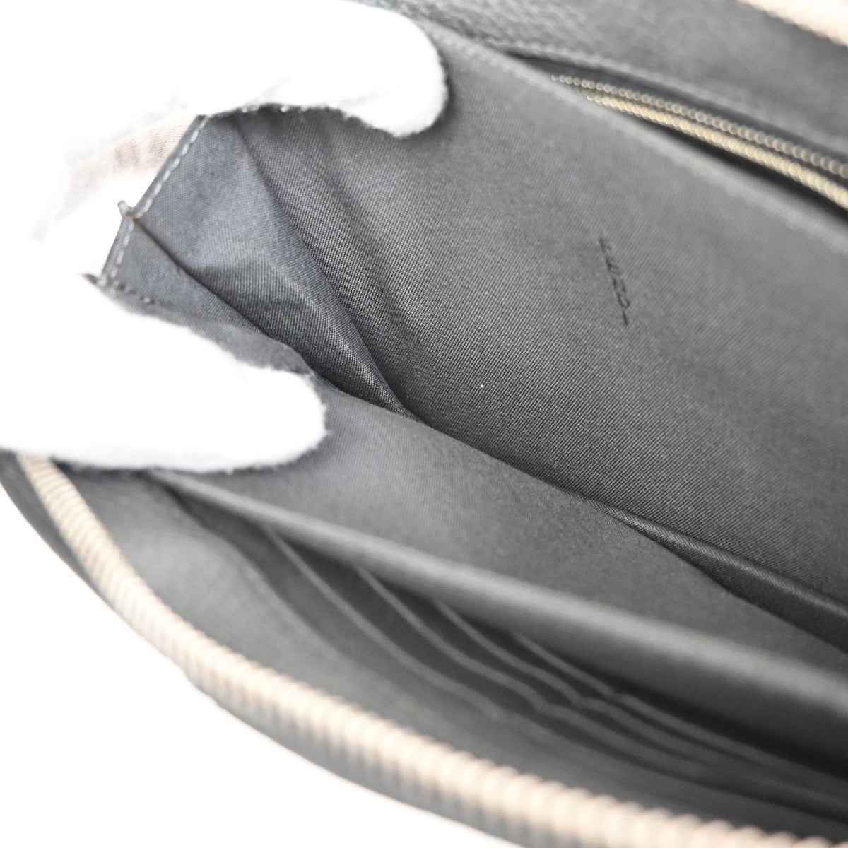 Fendi logo zip pouch FF Printed Leathear