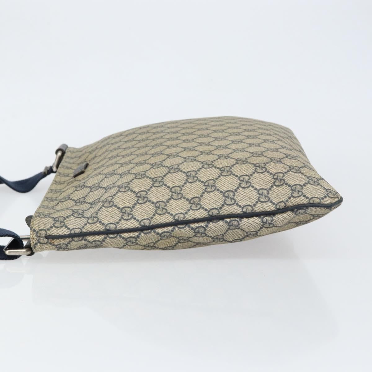 Gucci Zip Top Messenger Bag GG Coated Canvas