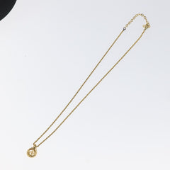 Christian Dior CD Pendant Necklace Gold-plated