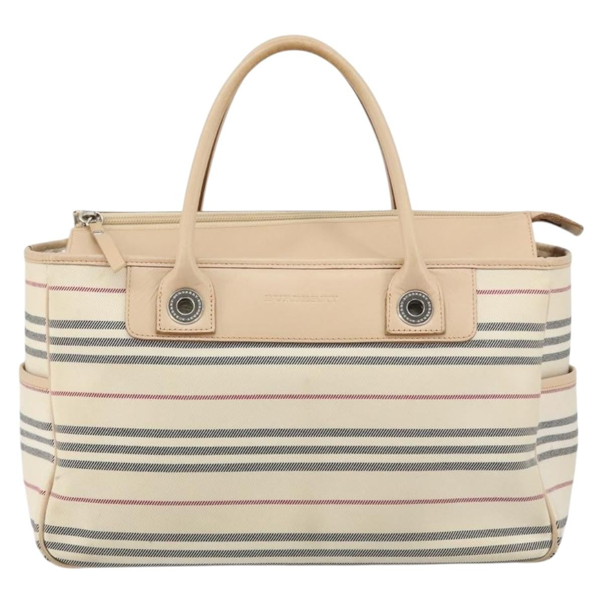 Burberry Nova Check Tote Canvas and Leather