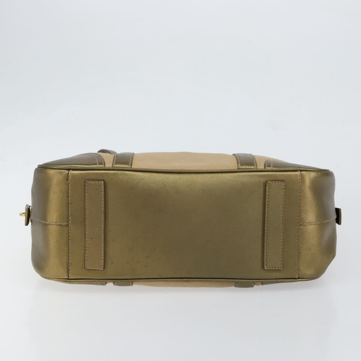 Prada Bowler Bag Canvas with Leather