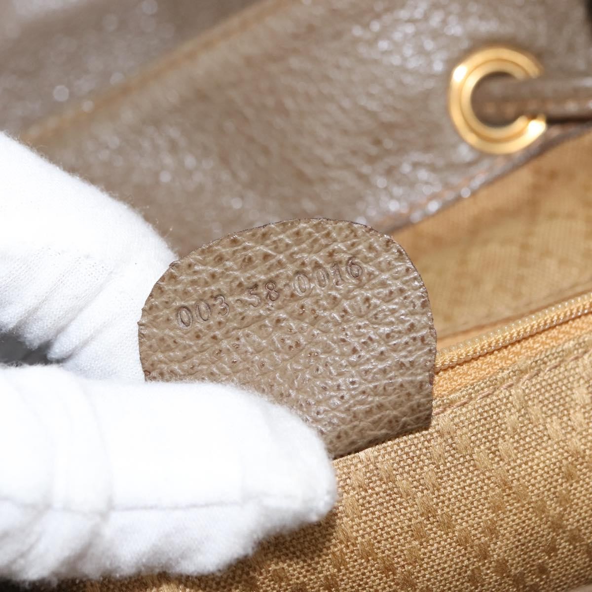 Gucci Vintage Bamboo Backpack Suede