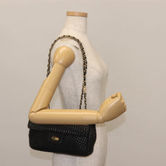 Bally Vintage Chain Shoulder Bag Quilted Leather