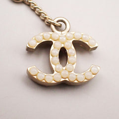 Chanel CC Pendant Necklace Faux Pearls and Metal
