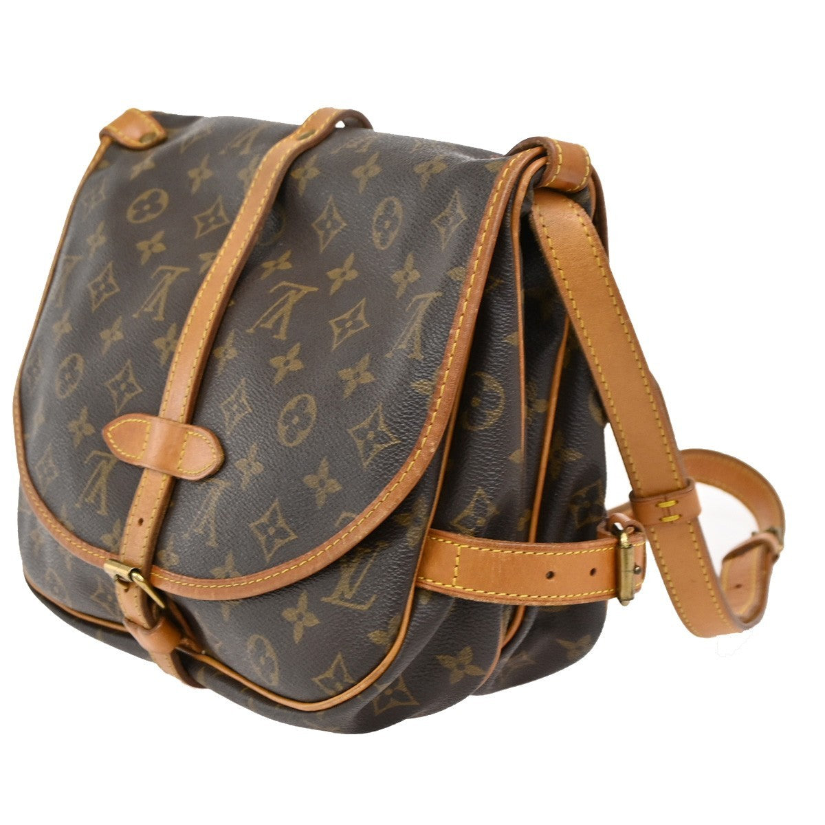 Louis Vuitton Saumur Handbag Monogram Canvas