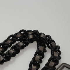 Prada Waves Chain Tote Leather and Tessuto