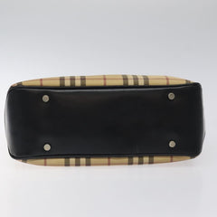 Burberry Nova Check Tote Canvas and Leather