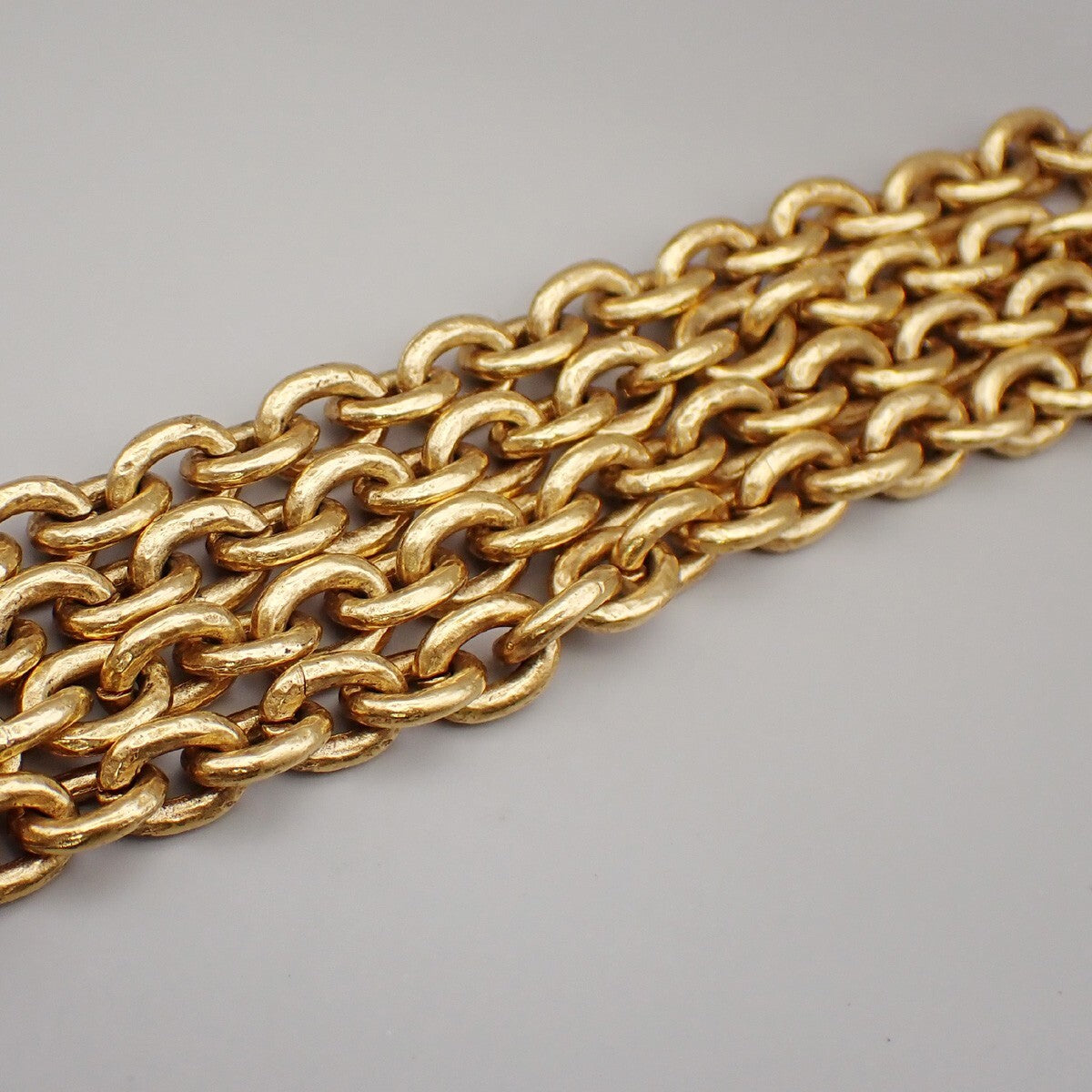 Chanel Vintage Triple CC Chain Necklace Metal