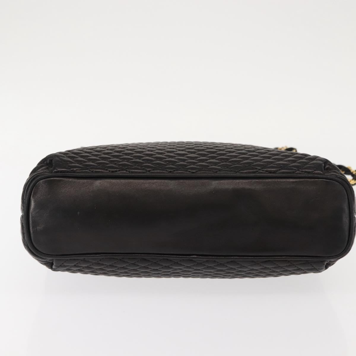 Bally Vintage Chain Shoulder Bag Quilted Leather