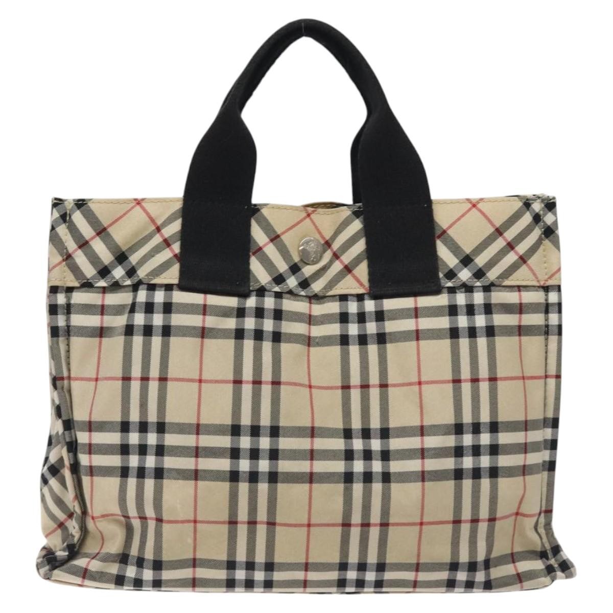 Burberry Nova Check Tote Nylon